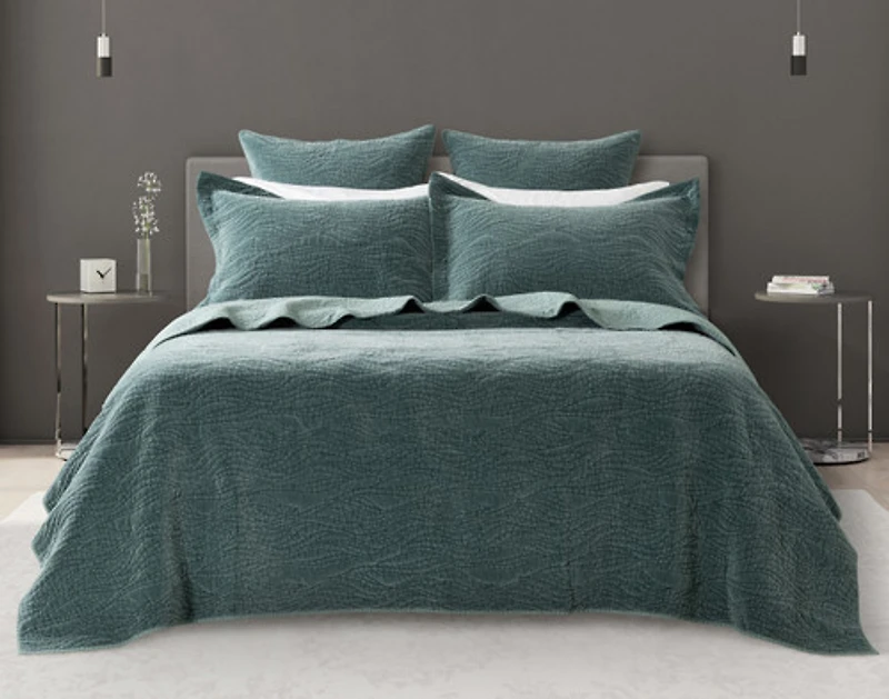 Meander Quilt Set, Geometric, Green,