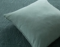 Meander Euro Sham, Geometric, Green, 26" x 26"