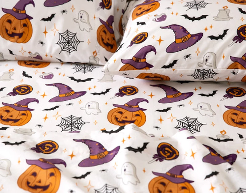 Halloween Cotton Percale Sheet Set