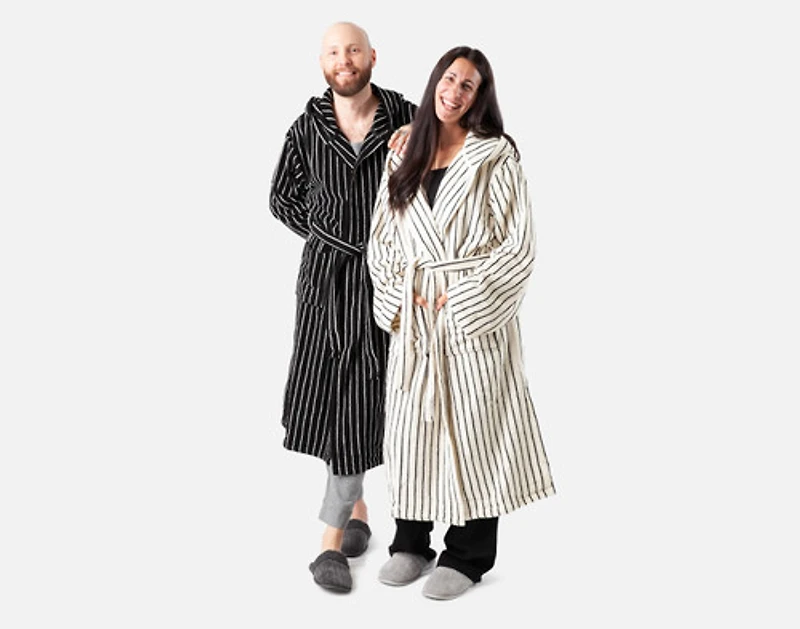 Yarn Dye Terry Hooded Bathrobe