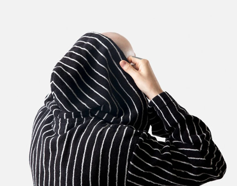 Yarn Dye Terry Hooded Bathrobe
