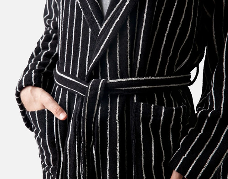 Yarn Dye Terry Hooded Bathrobe