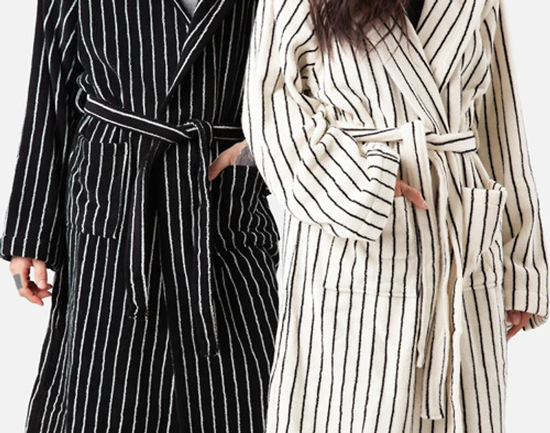 Yarn Dye Terry Hooded Bathrobe