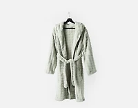 Mini Bubble Hooded Bathrobe