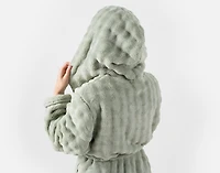 Mini Bubble Hooded Bathrobe