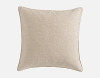 Stonehaven Euro Sham, Textured, Beige, 26" x 26"
