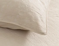 Stonehaven Euro Sham, Textured, Beige, 26" x 26"
