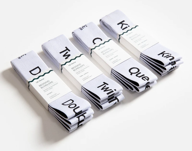 Bedding Bundlers (Set of 2), White,