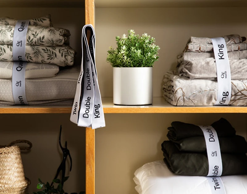 Bedding Bundlers (Set of 2), White,