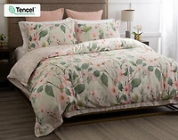 Enamour Duvet Cover, TENCEL Lyocell, Floral, Pink,