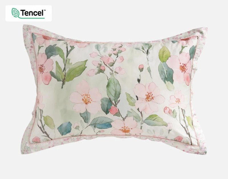 Enamour Pillow Sham, Floral, Pink,