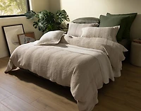 Rustico Duvet Cover, Cotton, Textured, Beige,