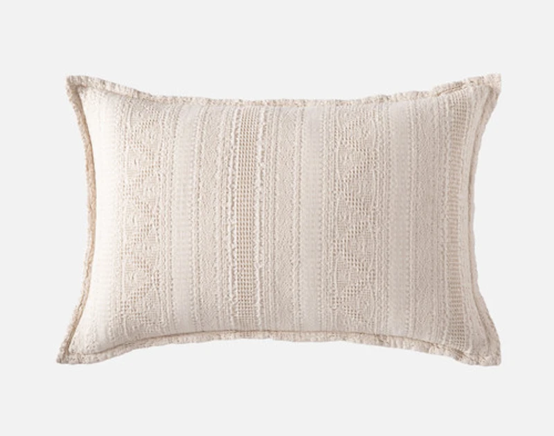 Rustico Pillow Sham, Textured, Beige,