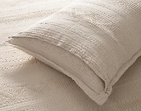 Rustico Pillow Sham, Textured, Beige,