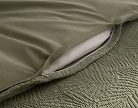 Matosa Duvet Cover, Cotton, Botanical, Green,