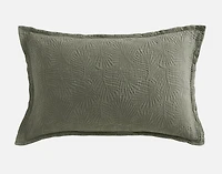 Matosa Pillow Sham, Botanical, Green,