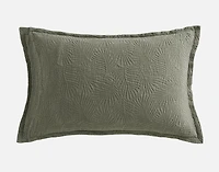 Matosa Pillow Sham, Botanical, Green,