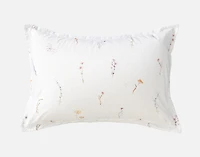 Elysium Pillow Sham, Floral, White,
