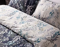 Kona Bay Duvet Cover, Cotton, Botanical, Blue,
