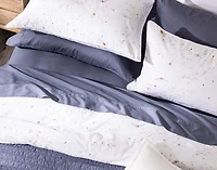 Memories Duvet Cover, Cotton, Floral, White,