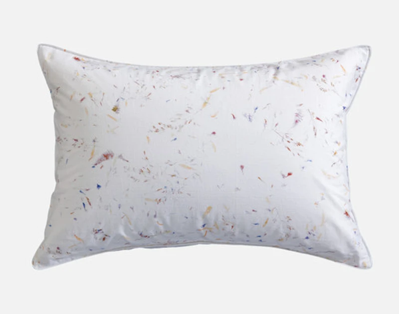 Memories Pillow Sham, Floral, White,