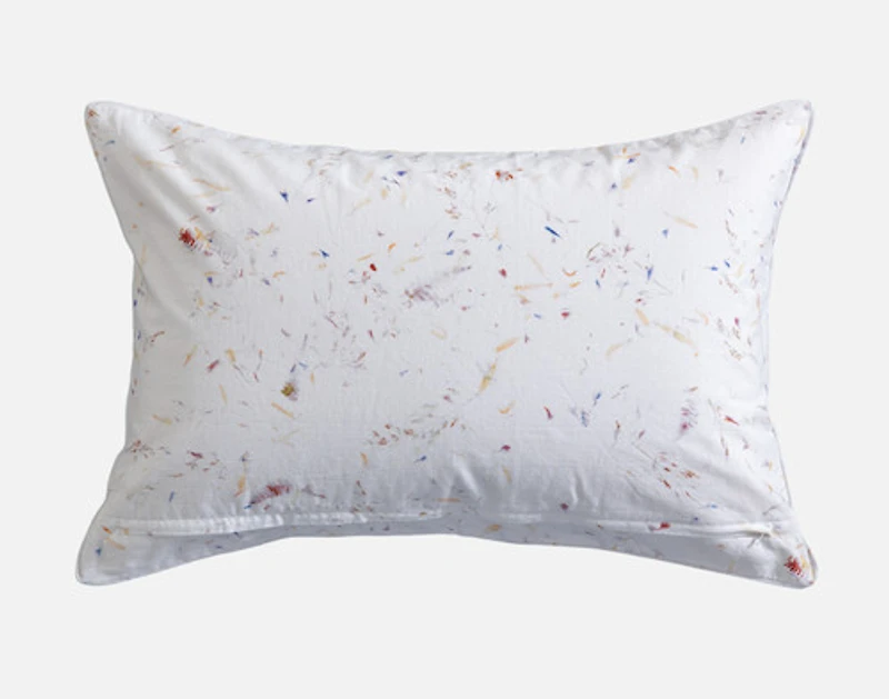 Memories Pillow Sham, Floral, White,