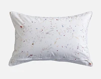 Memories Pillow Sham, Floral, White,