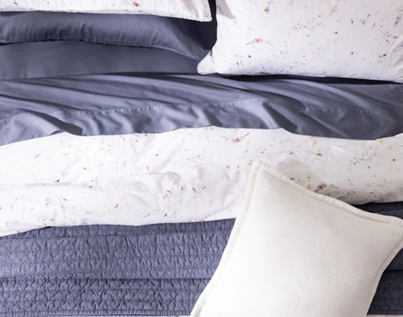 Memories Pillow Sham, Floral, White,