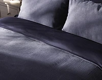 Deep Dive Duvet Cover, TENCEL Lyocell Set, Textured, Blue,