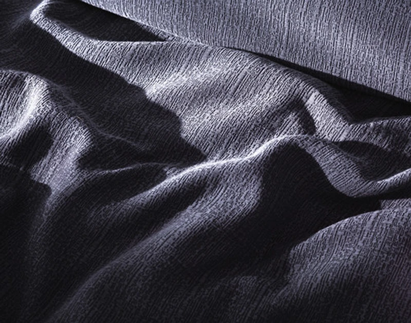 Deep Dive Duvet Cover, TENCEL Lyocell Set, Textured, Blue,