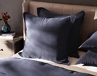 Deep Dive Euro Sham, Textured, Blue, 26" x 26"