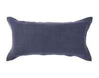 Deep Dive Boudoir Pillow Cover, Textured, Blue, 24" x 12"