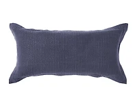 Deep Dive Boudoir Pillow Cover, Textured, Blue, 24" x 12"