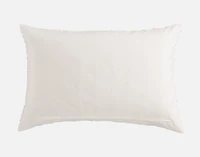 Savary Pillow Sham, Geometric, White,