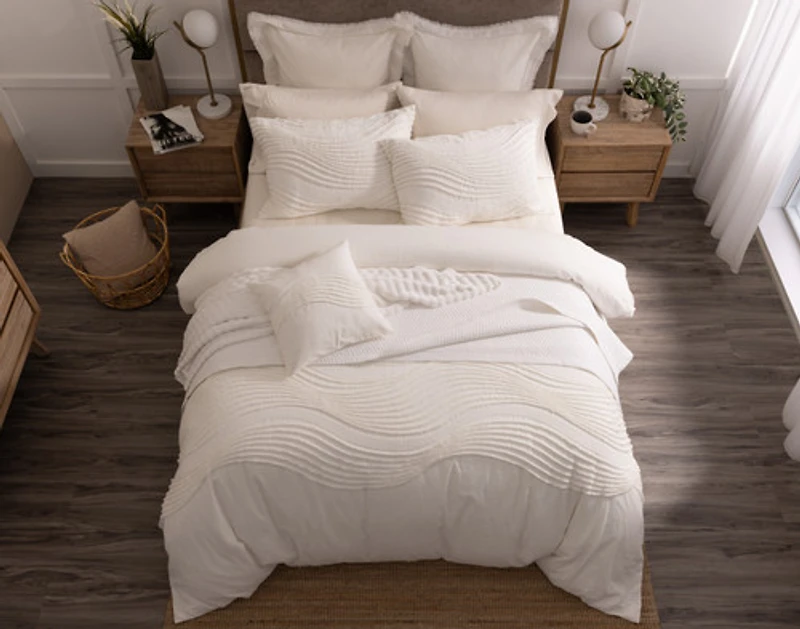Savary Euro Sham, White, 26" x 26"