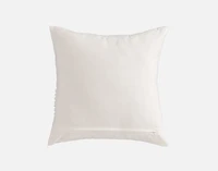 Savary Square Cushion Cover, Geometric, White, 18" x 18"