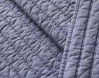 Anchorage Stonewashed Quilt Set, Blue,