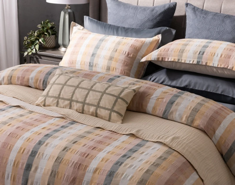 Carmen Pillow Sham, Geometric, Orange,