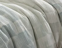 Palette Duvet Cover, Cotton, Textured, Blue,