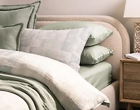 Palette Duvet Cover, Cotton, Textured, Blue,