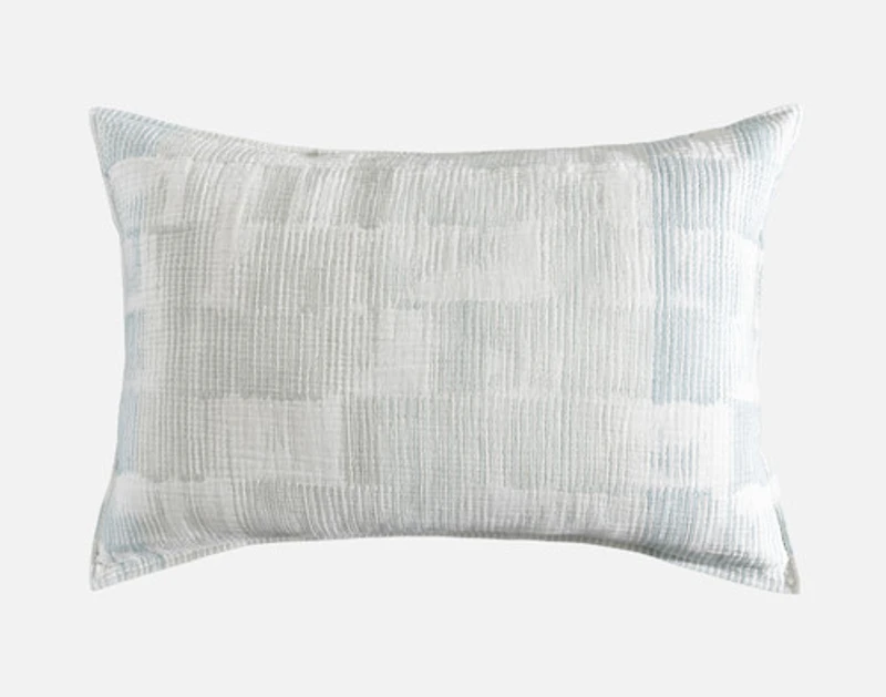 Palette Pillow Sham, Textured, Blue,