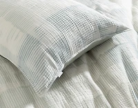 Palette Pillow Sham, Textured, Blue,