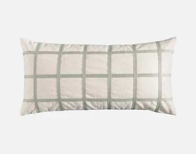 Palette Boudoir Pillow Cover, Textured, Blue, 24" x 12"