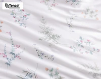 Annika Duvet Cover, TENCEL Lyocell, Floral, White,