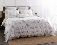 Annika Duvet Cover, TENCEL Lyocell, Floral, White,