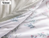 Annika Duvet Cover, TENCEL Lyocell, Floral, White,
