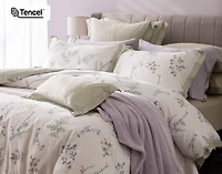 Annika Pillow Sham, Floral, White,