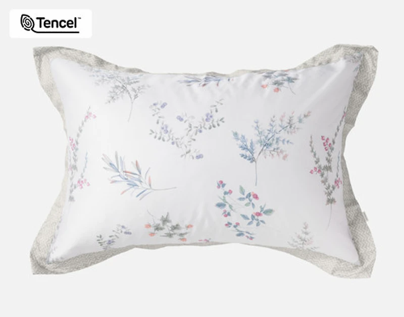 Annika Pillow Sham, Floral, White,