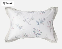Annika Pillow Sham, Floral, White,