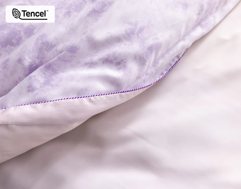 Constance Duvet Cover, TENCEL Lyocell, Floral, Purple,